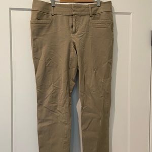 Taupe cropped pants